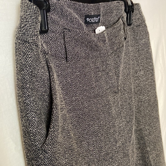 Poetry Gray Low-Rise Wide Leg Pant Size M - Picture 6 of 7